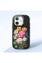Oppo A5 Pro 5g Compatible Case Camera Protective Black Silicone Couple Phone Case with Floral Pattern