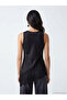 Original Draped Collar Tasseled Satin Blouse - 3