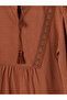 Original Tie-Neck Embroidered Blouse - 7