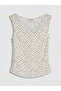 Original Draped Collar Polka Dot Blouse - 6