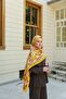 Petra Mosaic Pattern Shawl - Yellow Mink