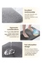 1pc Microfiber Non Slip Absorbent Bath Mat Rug 40 60cm Quick Dry Machine Washable Bathroom - 3