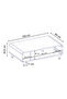 Modern Doro Coffee Table - 100x60x34.6 CM - Natural Oak - M.T.29781.2-3 - 2