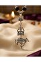 Original 7MM German Silver Cap Karungali Mala with Trishool Nandi Pendant, 54 Beads, Lab Certified - 3