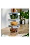 365+Glass Storage Container Set Glass 600 ml Round Set of 3 - 4