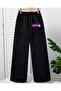 Kuromi Printed Wide Leg Sweatpants for Girls