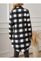 Women's long sleeve plaid button-down woven shirt - 7