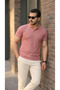 Men's Short Sleeve Collared T-Shirt - 3