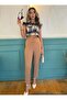 Women's high waist imported crepe pants - 4