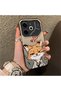 Tecno Pova 6/Pova 6 Pro 5g Compatible Heart-Themed Fox Rabbit Printed Case, Friend and Couple