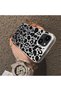 iPhone 13 Mini Compatible High Quality Black Leopard Phone Case, Shockproof Protective Cover - 2