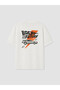 Vizyon New Season Ecru Crew Neck Printed Men's T-Shirt - 8