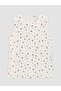 Vizyon New Season Ecru Large Size Floral Women's Undershirt - 3