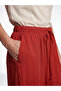 Red Elastic Waist Women's Jogger Pants - 3