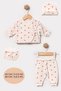 Reverse Stitched Organic Cotton Premature Baby Girl Set (45 Cm, 50 cm) - 2