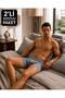 Premium 2-Piece Advantageous Pack Men's Boxer Shorts with Flexible & Breathable Fabric