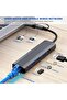 USB-C Hub 5 port Adapter: 3* USB 3.0 & 1*USB-C & 1*Ethernet Gigabit Network RJ45 LAN Port - Fast Con - 5
