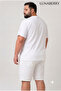 Men's White Basketball Comfortable Fit Tshirt - 7