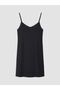 Lcw Dream Black Polka Dot Women's Nightgown with Rope Straps - 6