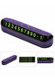 Crystal Stone Purple-Lilac Stone Covered Number Plate for Car Interior with Silver Crystal Stone - 6