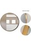 Round shaped Wall Mirror 100cm x 100cm With Aluminum Frame, Modern Room Decor For Entryways, Washrooms, Living Rooms And More, Golden - 4