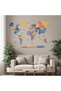 Enjoy The Wood Wooden World Map Wall Decor, Indie Color Travel Wall Art for Bedroom and Kids Room, Unique Gift Idea for Boys, Girls, Son and Daughter, Birthday UAE – Indie S (73 x 49 cm)