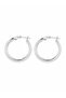 316L Steel Silver Color 28 mm Hoop Earrings
