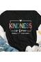 تي شيرت مطبوع عليه "الطفولة على طراز كيندس إز فري" بمقاسات كبيرة - 8
