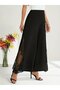 Women's High Waist Side Ruched Imported Crepe Trousers - 3