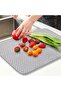 2 Pack Dish Drying Mat for Kitchen Counter, Microfiber Ultra Absorbent Dish Drainer Mats, Large Size - 7