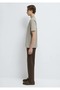 M0613348 Jeans Printed T-Shirt Men's T-Shirt Beige - 4
