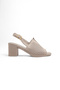 As 108 Genuine Leather Heeled Shoes with Adjustable Buckle