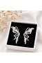 Butterfly Detailed Silver Color Steel Earrings - 4