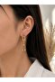 Gold Chain Dangle Steel Earrings - 2