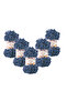 (5 Pieces) Puffy Fine (Thin) Hand Knitting Yarn 5-Pack - 900 Dark Blue - 100 Gr. 14.5 Meters. Finger Knitting Yarn