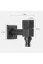 1/2" & 3/4" Spout Anti-Freeze Brass Outdoor Garden Faucet, Single Outlet Tap for Hose & Washing Machine - 5