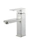 Square bathroom faucet, basin mixer tap, hot and cold water tap, stainless steel bathroom mixer tap