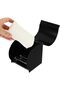 Wall-Mounted Stainless Steel Tissue Box Waterproof Bathroom Organizer Lid 4.72x4.72x4.72 Inches No Drilling - 2