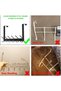 Door hooks, heavy-duty door hangers, suitable for coats, bathrobes, hats, towels, bathroom towel racks with 12 hooks, matte black. - 3