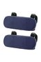 2-Pack Padded Navy Blue Office Chair Armrest Cushions - Soft Elbow Support Pads for Gaming Chairs & Wheelchairs