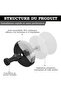 Four strong suction cup hooks (black), 304 stainless steel bathroom suction cup hooks, reusable, washable, and can be installed without drilling. - 4