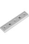 100mm aluminum alloy T-rails, 2-piece set, with grooves for table saws/milling machines. - 5