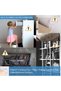 6 Pcs Heavy-Duty Alloy Furniture Wall Anchors, Large Anti-Tip Safety Restraint Kits for Bed, Cabinet & Shelves - 3