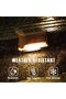 Outdoor solar deck lights, 16-unit waterproof LED solar lights, suitable for stairs, steps, fences, railings, patios and terraces (warm white light). - 4