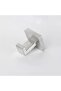 Self-adhesive towel hooks - 2 towel hooks - Screw mounting - Stainless steel 5*5*4.5cm - 3