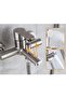 Bathtub faucet, single-handle bathtub shower faucet, shower faucet, wall-mounted, surface-mounted, 2 spouts - 3