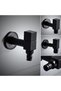 Black all-copper square washing machine faucet, 1/2-inch faucet, single cold water faucet for balcony washing machine, mop, and swimming pool. - 3
