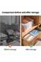 A four-piece denim storage box set, including wardrobe organizers, denim storage boxes, and mesh drawer dividers, suitable for clothing and trousers. - 5