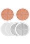 6-Piece Mop Pads for Bissell Spinwave 2124 2039 2037 2039A Hard Floor Kit 2 Soft 2 Abrasive 2 Heavy-Duty