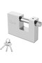 Heavy-Duty 70mm Stainless Steel Outdoor Padlock with 3 Keys for Garage & Fence